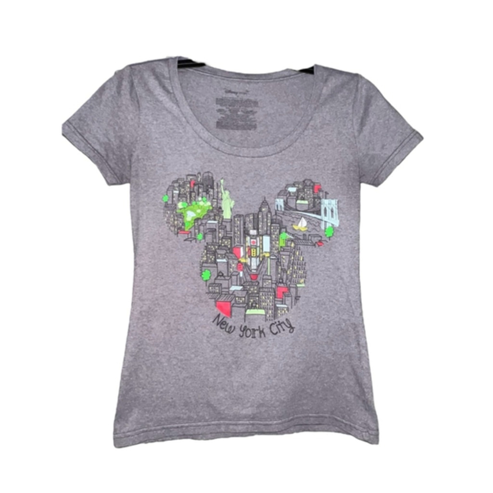 Disney Store NYC Mickey Mouse Skyline Graphic T-Shirt - Size S